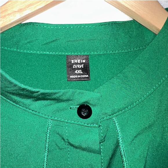 Designer Style Women's Blouse Size 4XL Shirt Relaxed Fit Office Siren Career - Picture 7 of 13